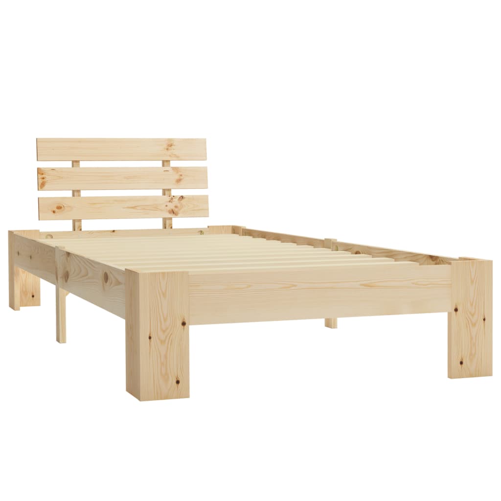 tömör fenyőfa ágykeret 100 x 200 cm