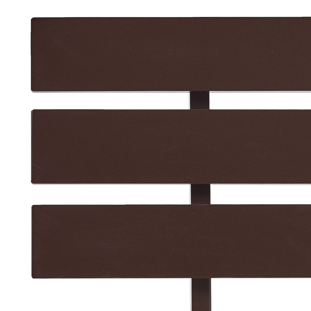 sötétbarna tömör fenyőfa ágykeret 140 x 200 cm