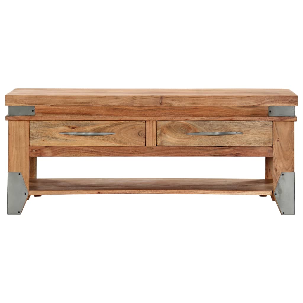 tömör akácfa dohányzóasztal 110 x 52 x 45 cm