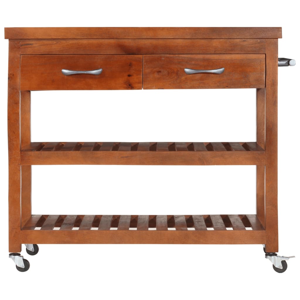 tömör akácfa zsúrkocsi 100 x 48 x 89 cm