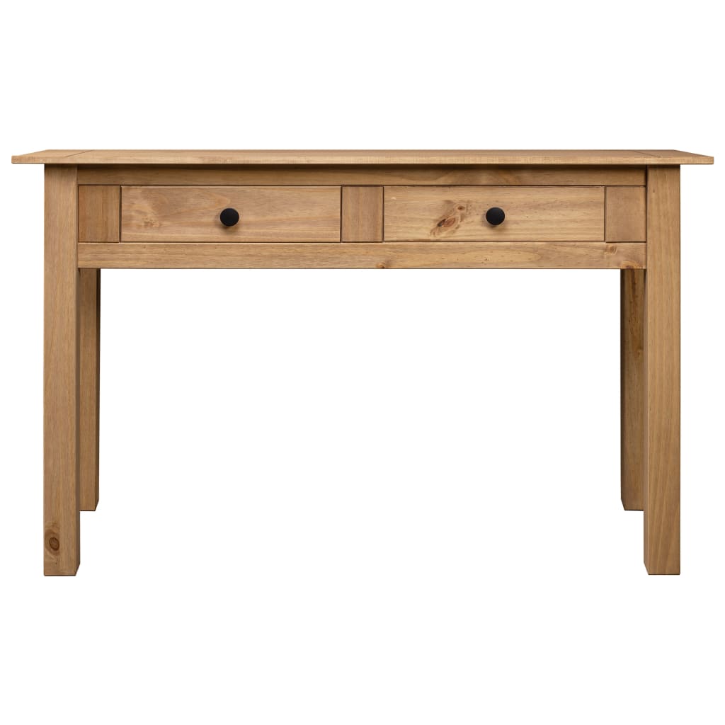 tömör fenyőfa panama konzolasztal 110 x 40 x 72 cm