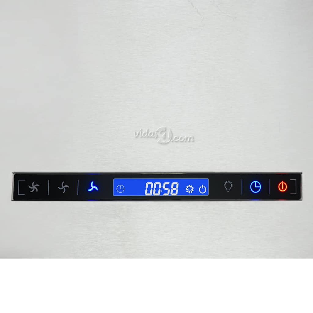 rozsdamentes acél LCD érintőképernyős sziget páraelszívó 37 cm