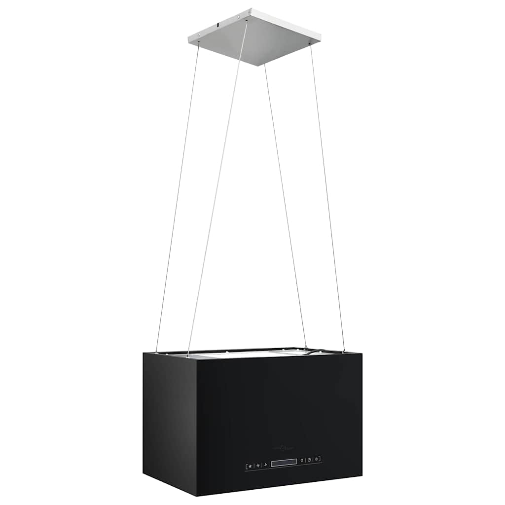 porszórt acél LCD érintőképernyős sziget páraelszívó 55 cm
