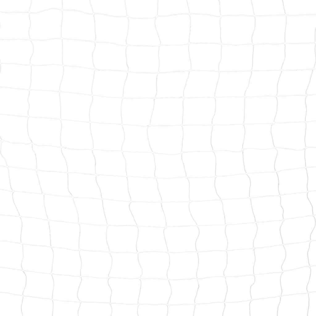 fekete-fehér fém focikapu 300 x 200 x 90 cm