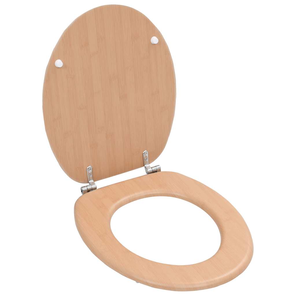 2 db bambuszmintás MDF WC-ülőke