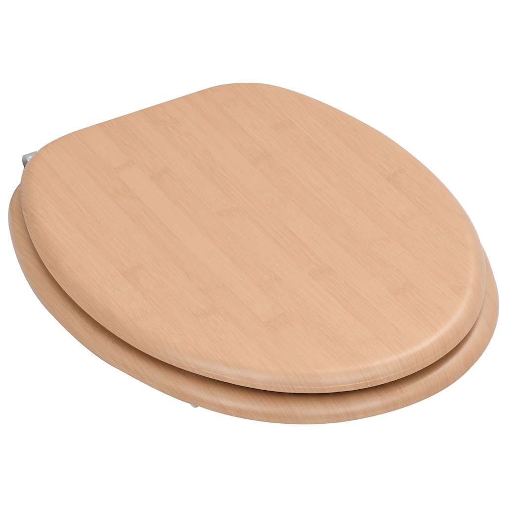 2 db bambuszmintás MDF WC-ülőke