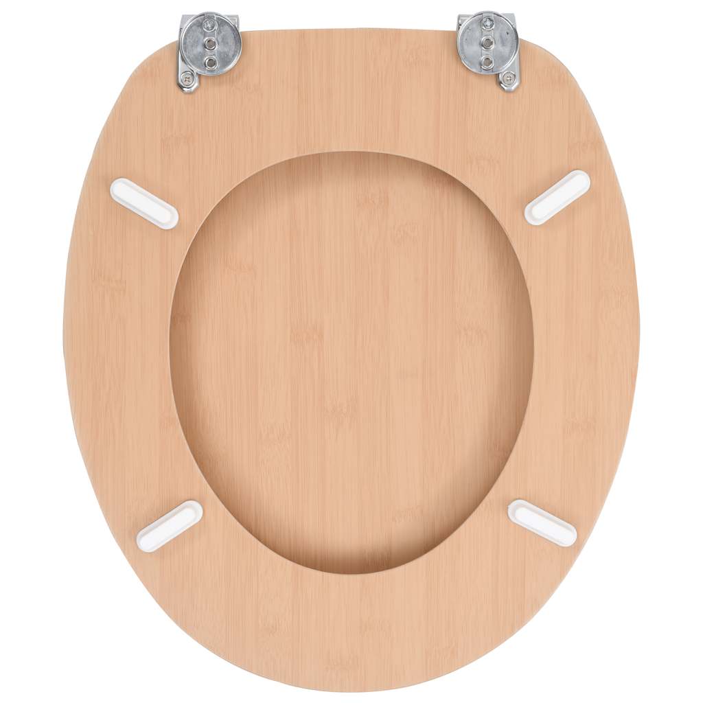 2 db bambuszmintás MDF WC-ülőke