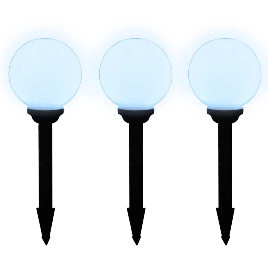 6 db kültéri gyalogjáró LED-lámpa cölöppel 20 cm