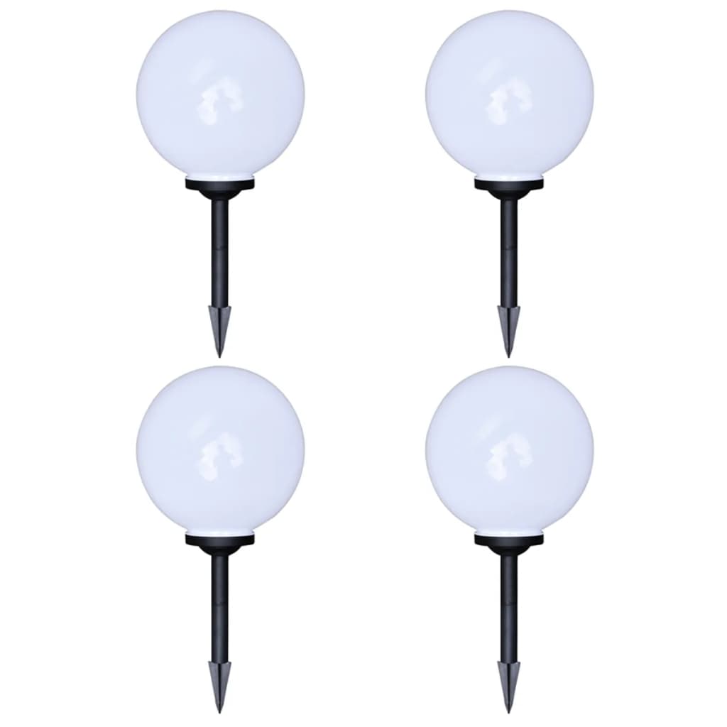 4 db kültéri gyalogjáró LED-lámpa cölöppel 30 cm
