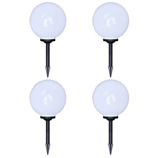4 db kültéri gyalogjáró LED-lámpa cölöppel 30 cm