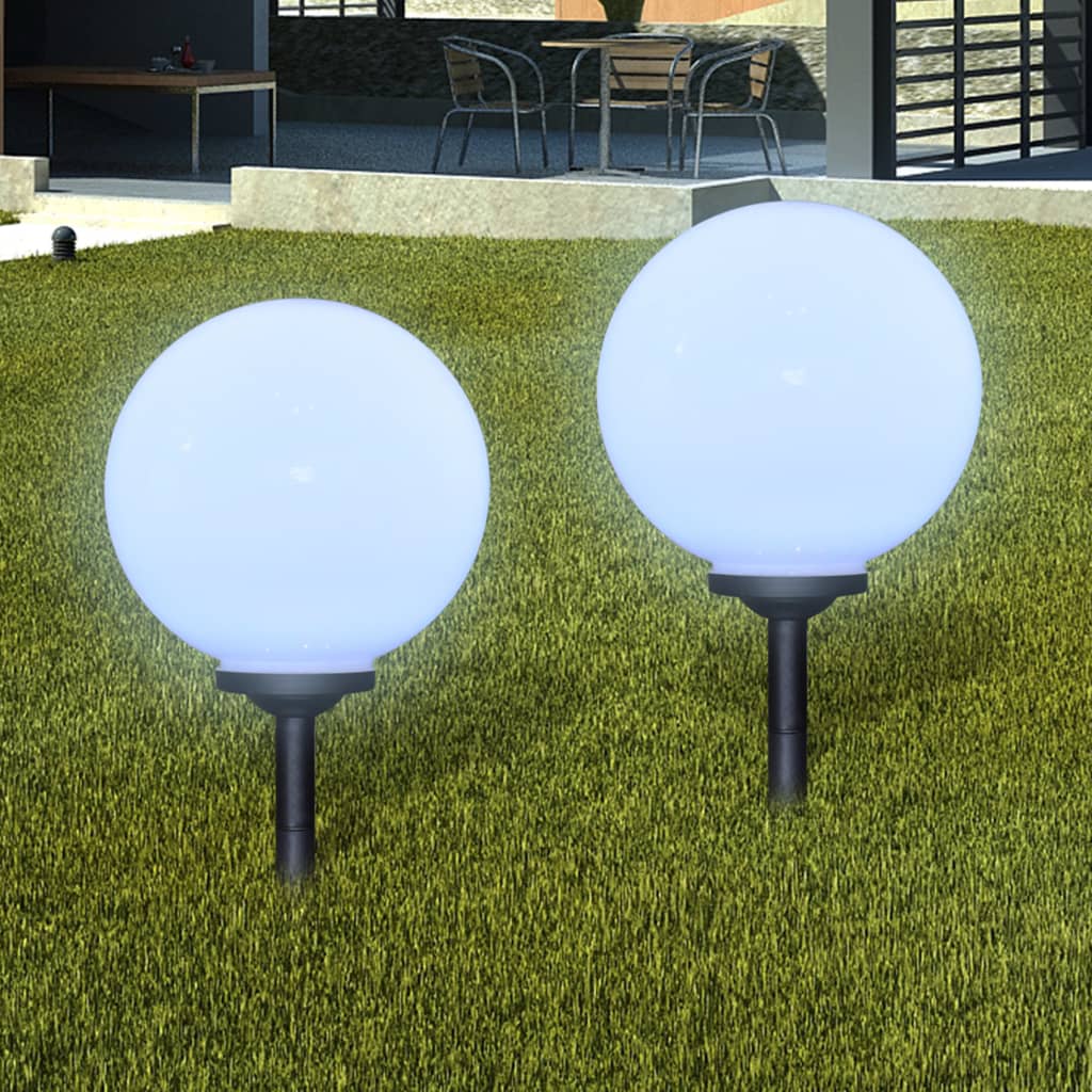 4 db kültéri gyalogjáró LED-lámpa cölöppel 30 cm