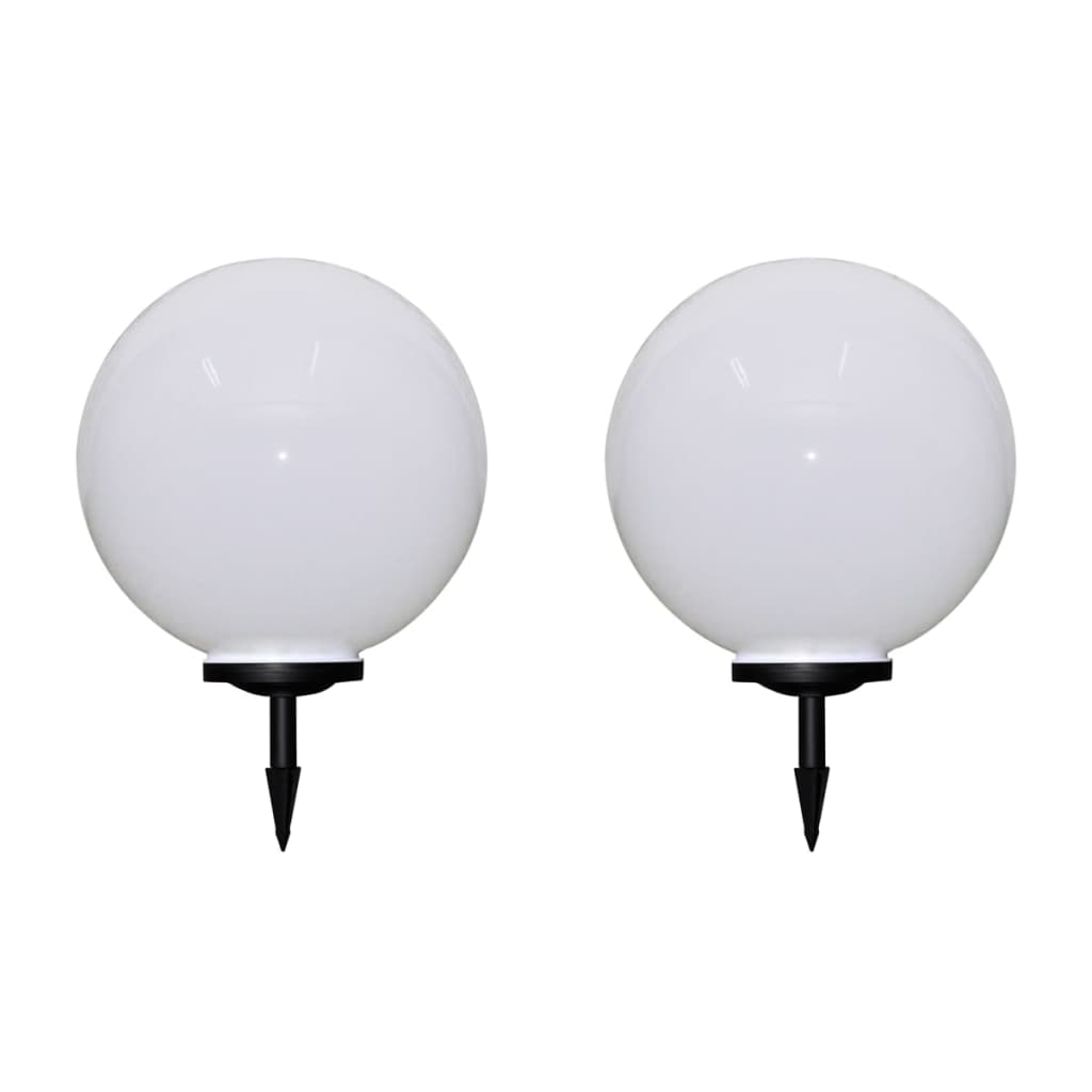 2 db kültéri gyalogjáró LED-lámpa cölöppel 50 cm