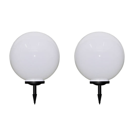 2 db kültéri gyalogjáró LED-lámpa cölöppel 50 cm