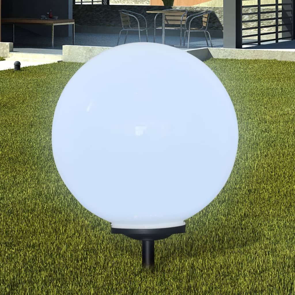 2 db kültéri gyalogjáró LED-lámpa cölöppel 50 cm