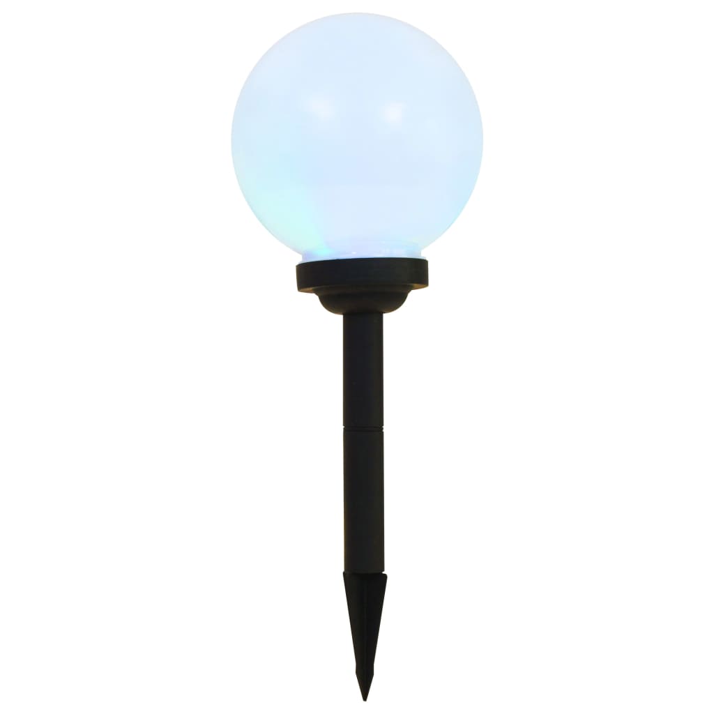 6 db napelemes kültéri LED gömblámpa 20 cm RGB