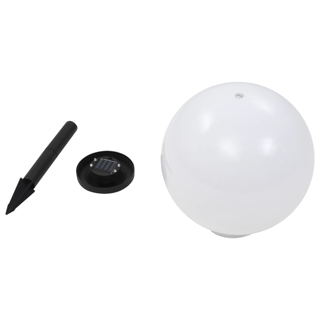 4 db napelemes kültéri LED gömblámpa 30 cm RGB