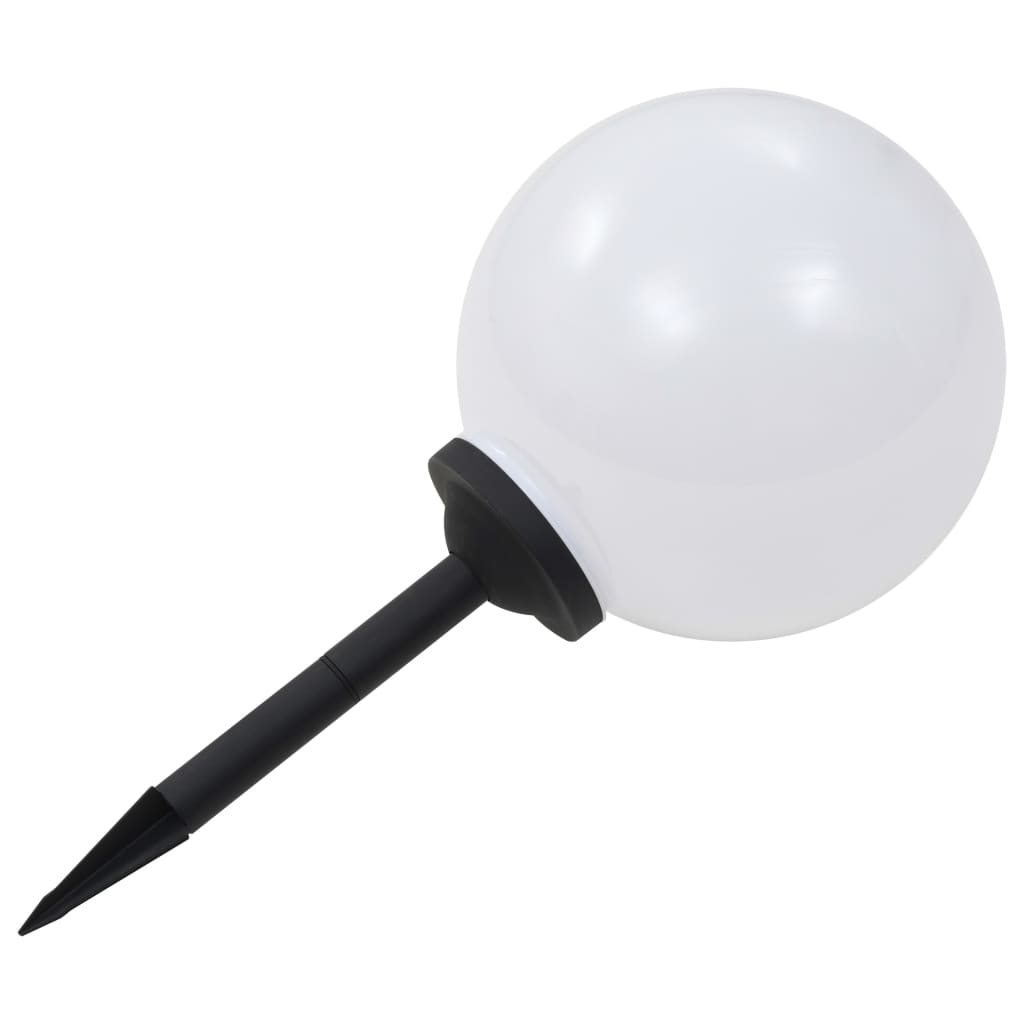 4 db napelemes kültéri LED gömblámpa 30 cm RGB