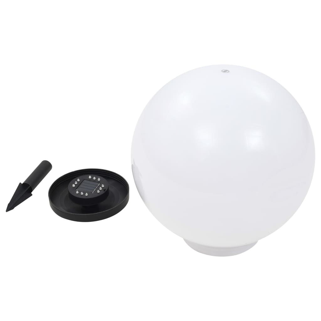 2 db napelemes kültéri LED gömblámpa 40 cm RGB