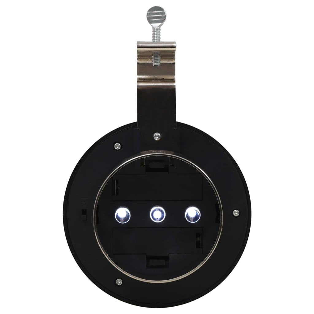 12 db fehér kerek kültéri napelemes LED lámpa 12 cm