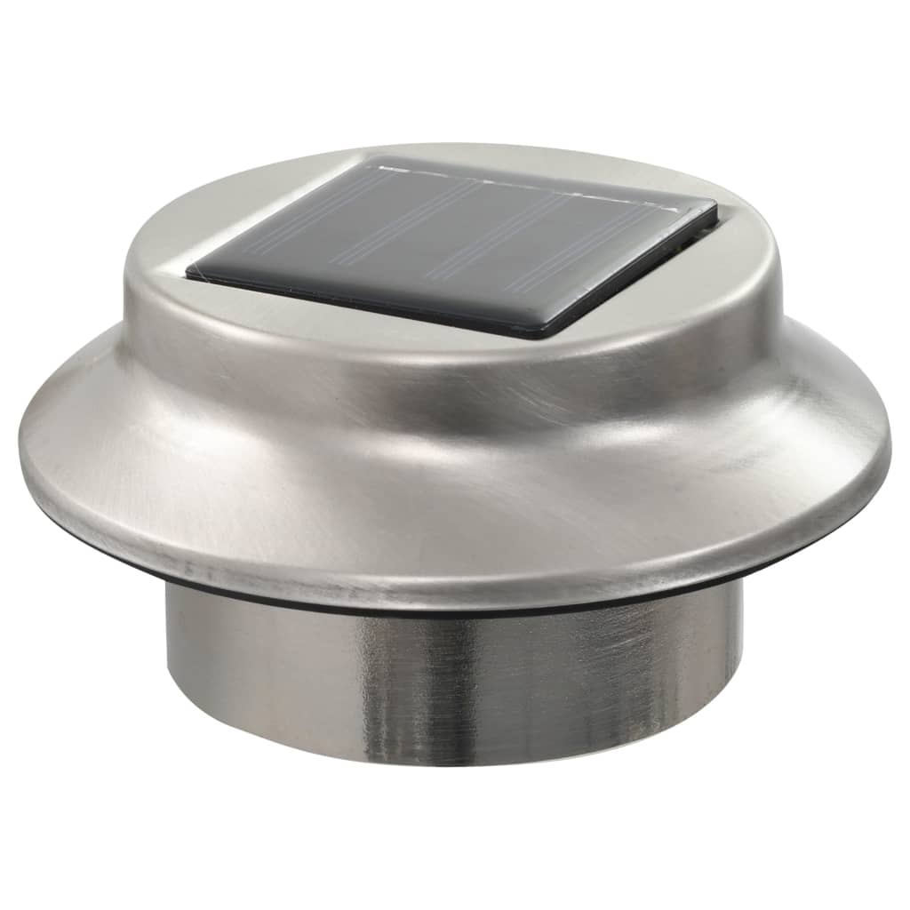 12 db fehér kerek kültéri napelemes LED lámpa 12 cm