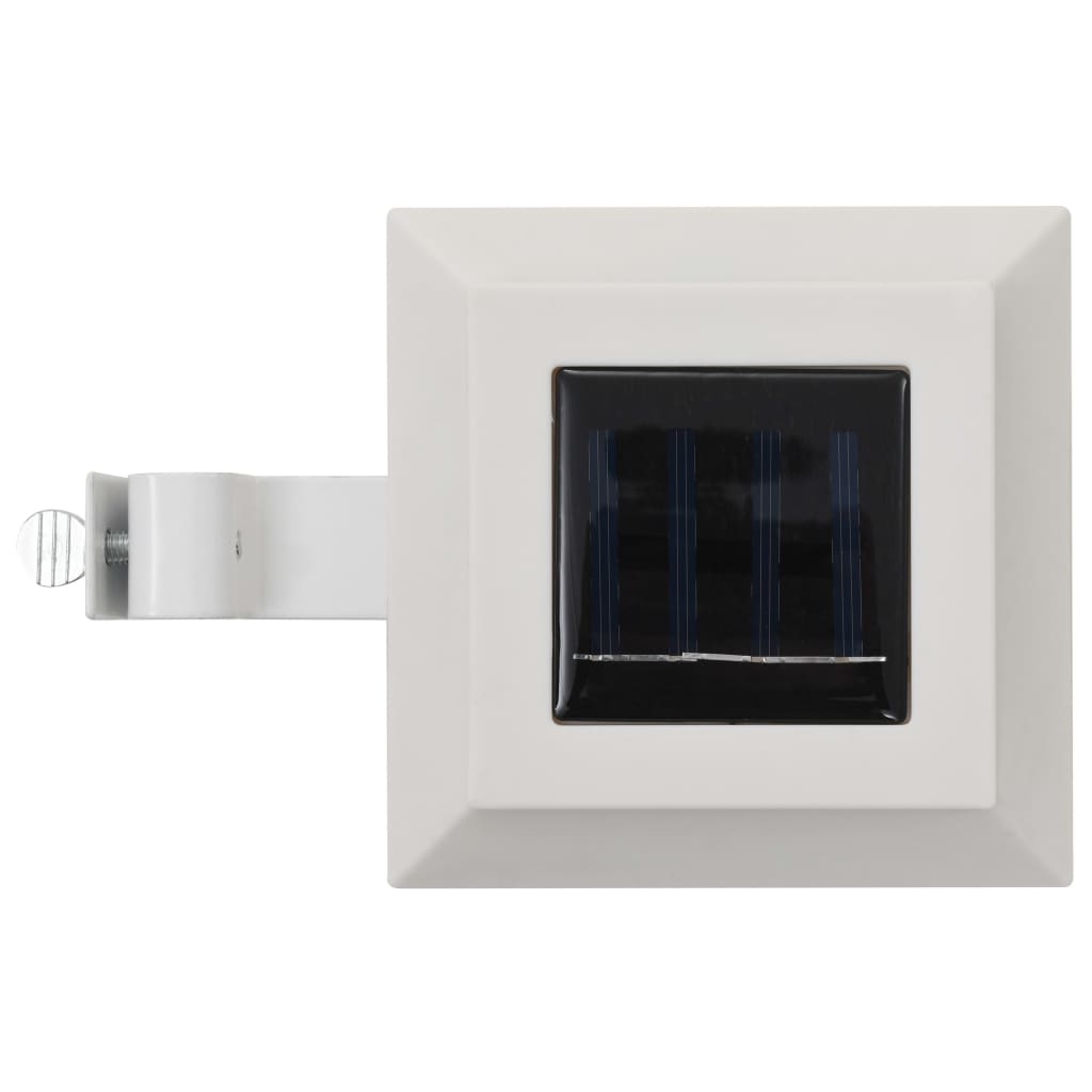 12 db fehér négyzet alakú kültéri napelemes LED lámpa 12 cm