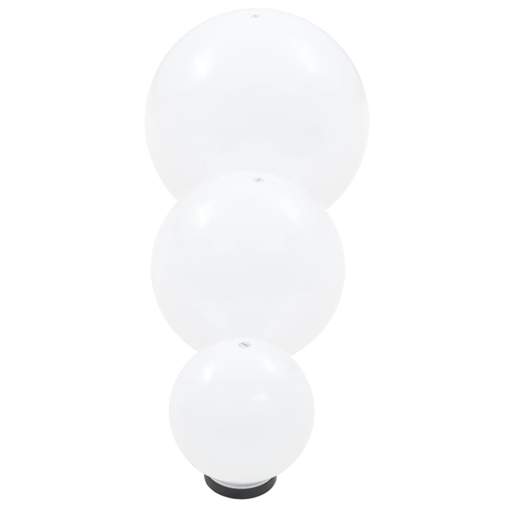 6 db-os LED gömblámpa-szett 20/30/40 cm PMMA