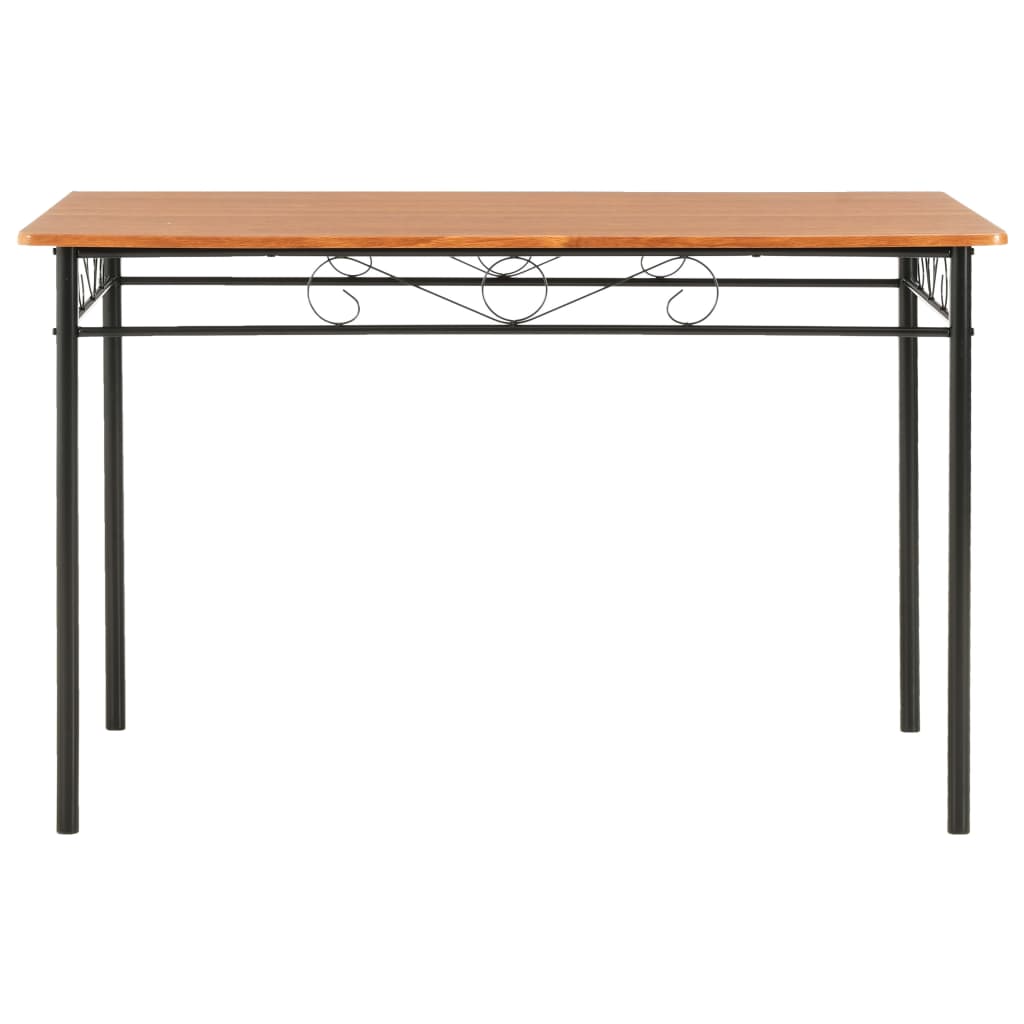 barna MDF étkezőasztal 120 x 70 x 75 cm
