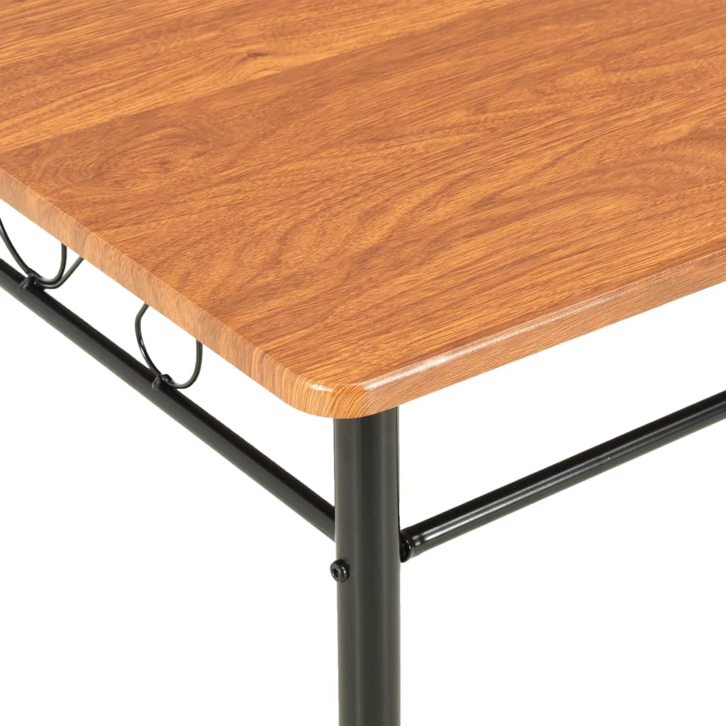 barna MDF étkezőasztal 120 x 70 x 75 cm