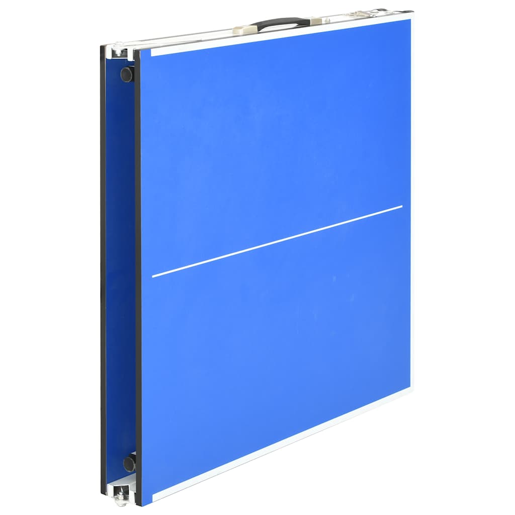 1,5 méteres kék pingpongasztal hálóval 152 x 76 x 66 cm