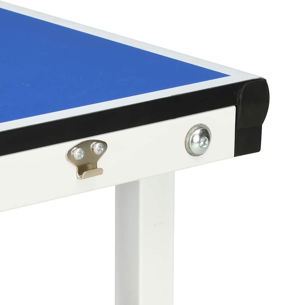 1,5 méteres kék pingpongasztal hálóval 152 x 76 x 66 cm