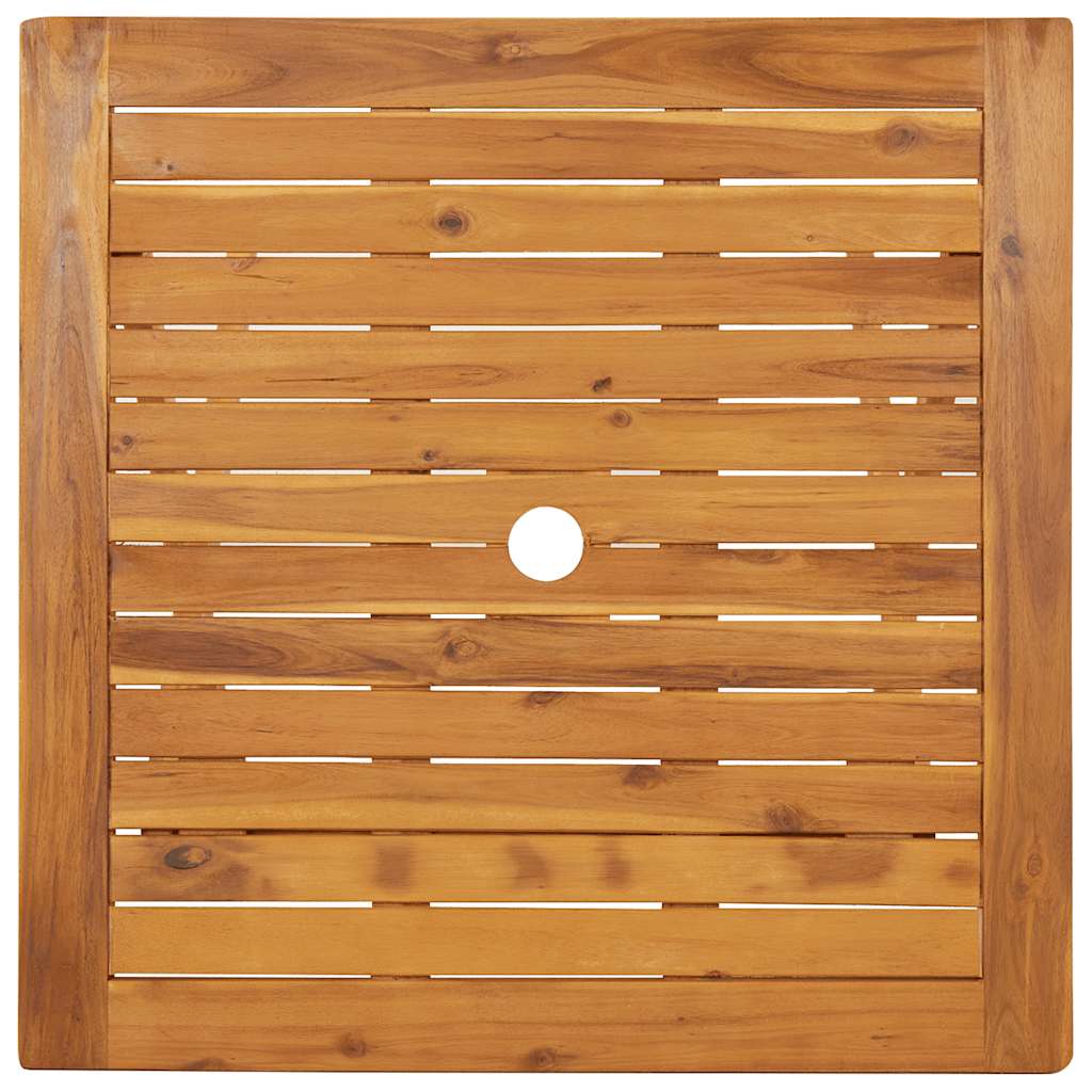 tömör akácfa összecsukható kerti asztal 70 x 70 x 75 cm