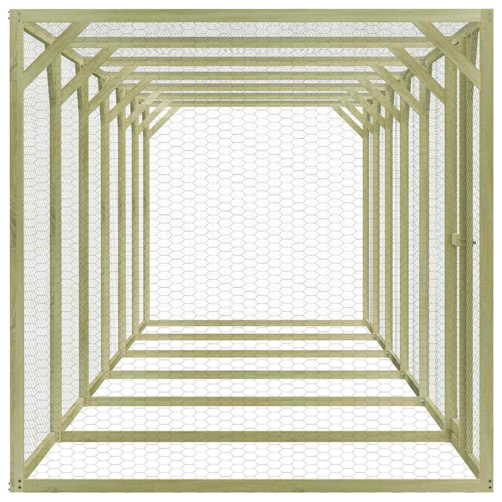 impregnált fenyőfa tyúkól 1,5 x 9 x 1,5 m