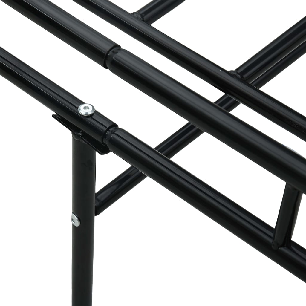 fekete fém kanapéágy-keret 90 x 200 cm