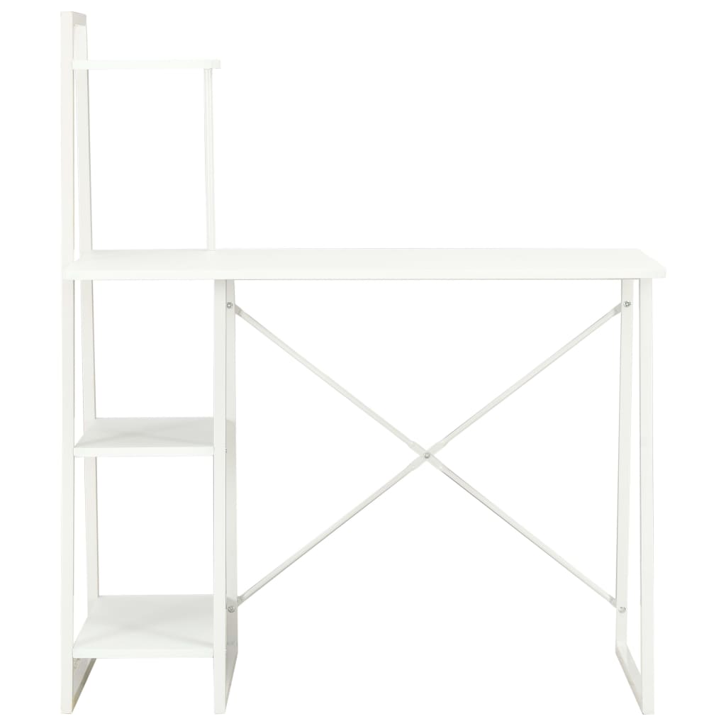 fehér íróasztal polcrendszerrel 102 x 50 x 117 cm