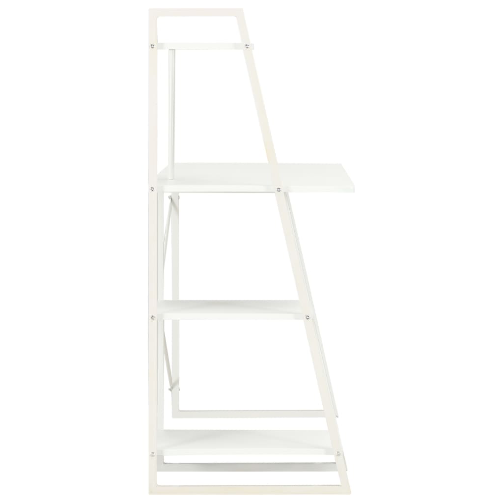 fehér íróasztal polcrendszerrel 102 x 50 x 117 cm