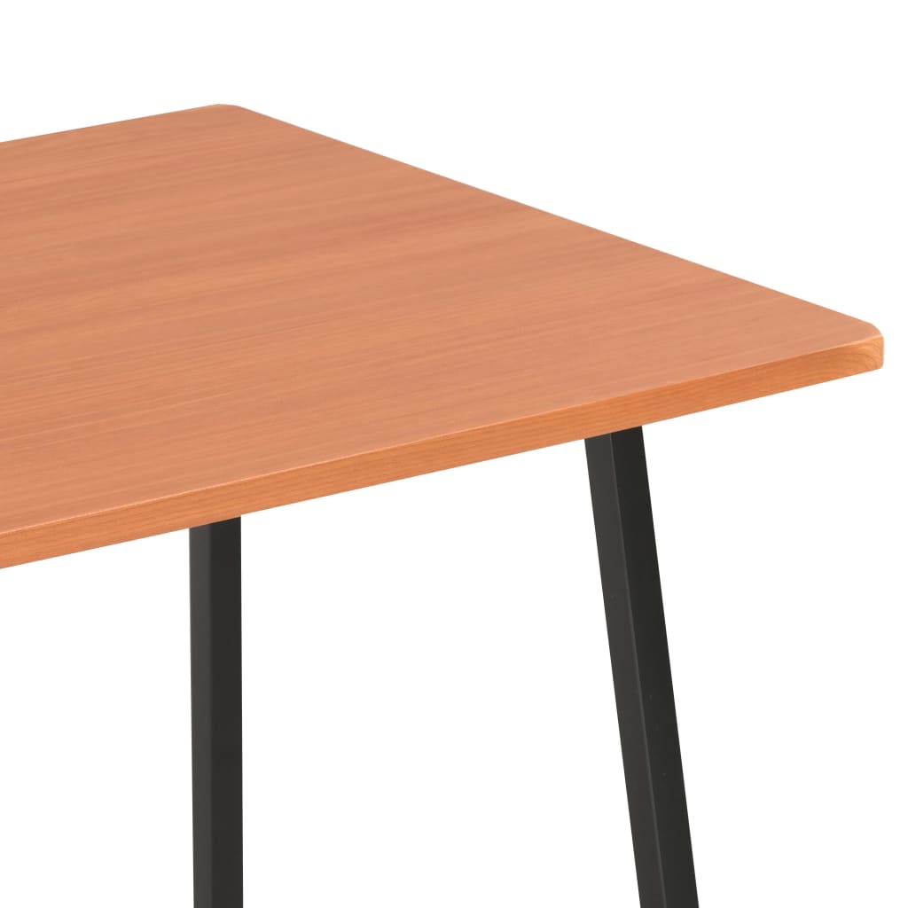 fekete és barna íróasztal polcrendszerrel 102 x 50 x 117 cm