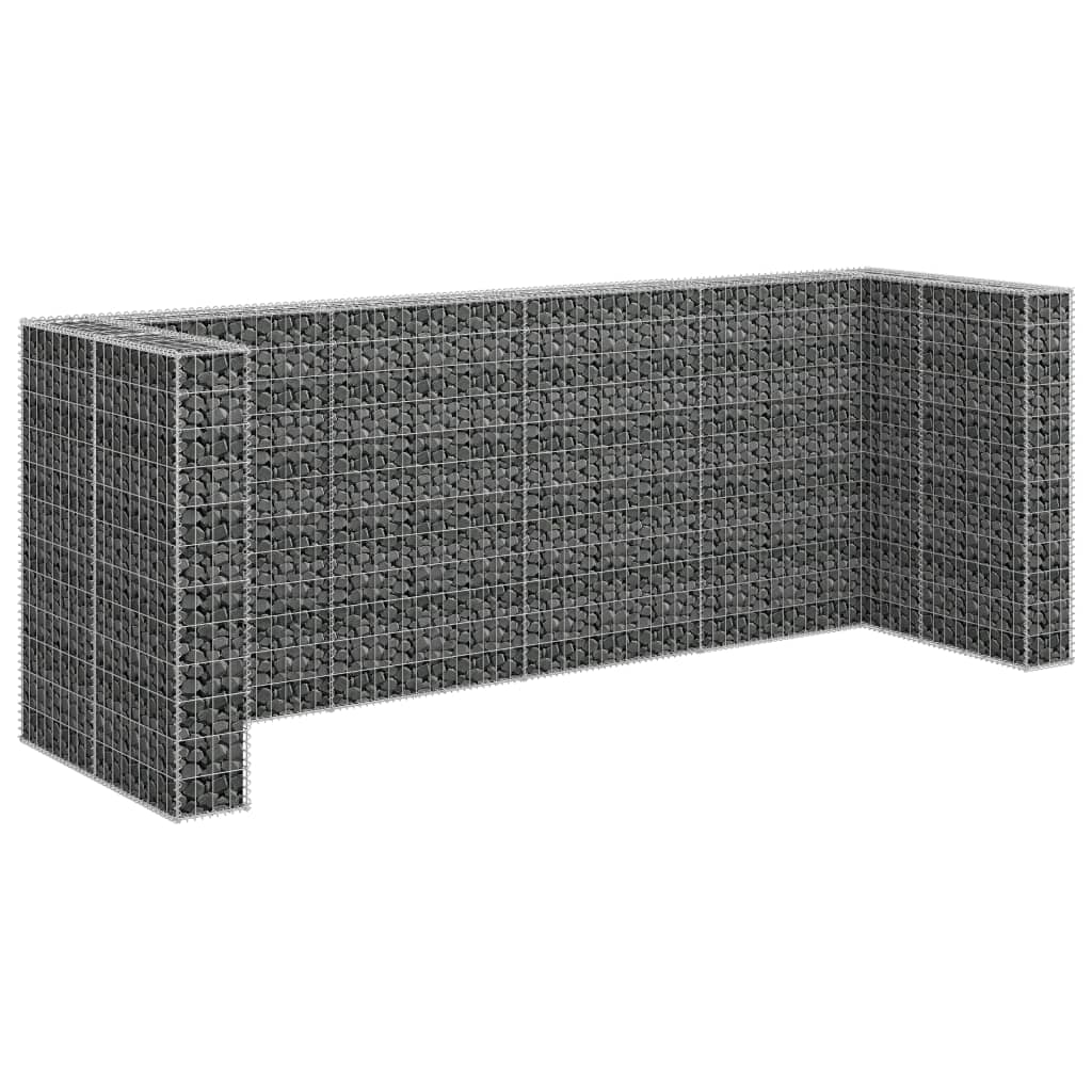 horganyzott acél gabionfal szemeteskukákhoz 320 x 100 x 120 cm