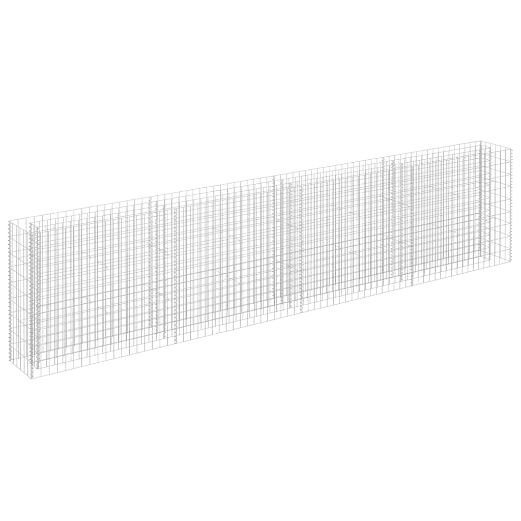horganyzott acél gabion magaságyás 360 x 30 x 90 cm
