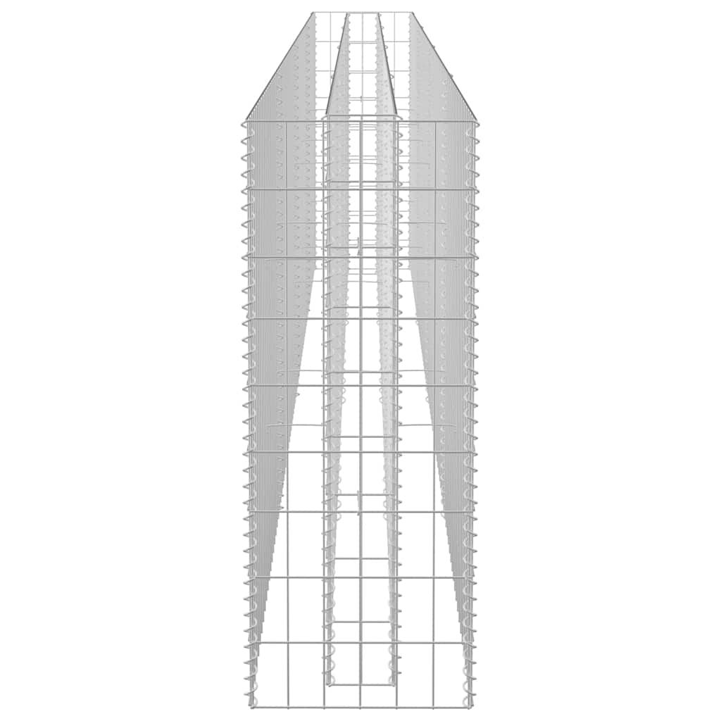 horganyzott acél gabion magaságyás 360 x 30 x 90 cm