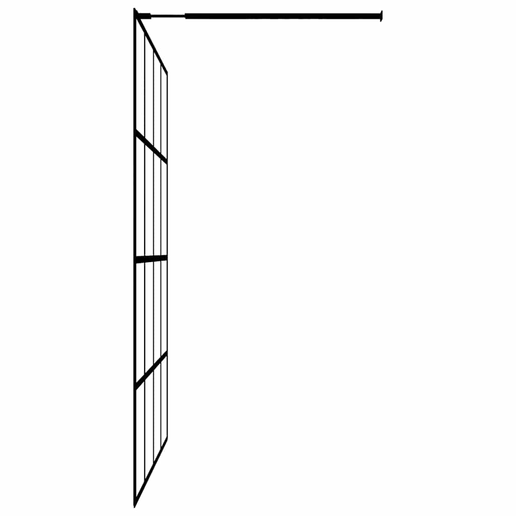 homályosított edzett üveg zuhanyfal 118 x 190 cm
