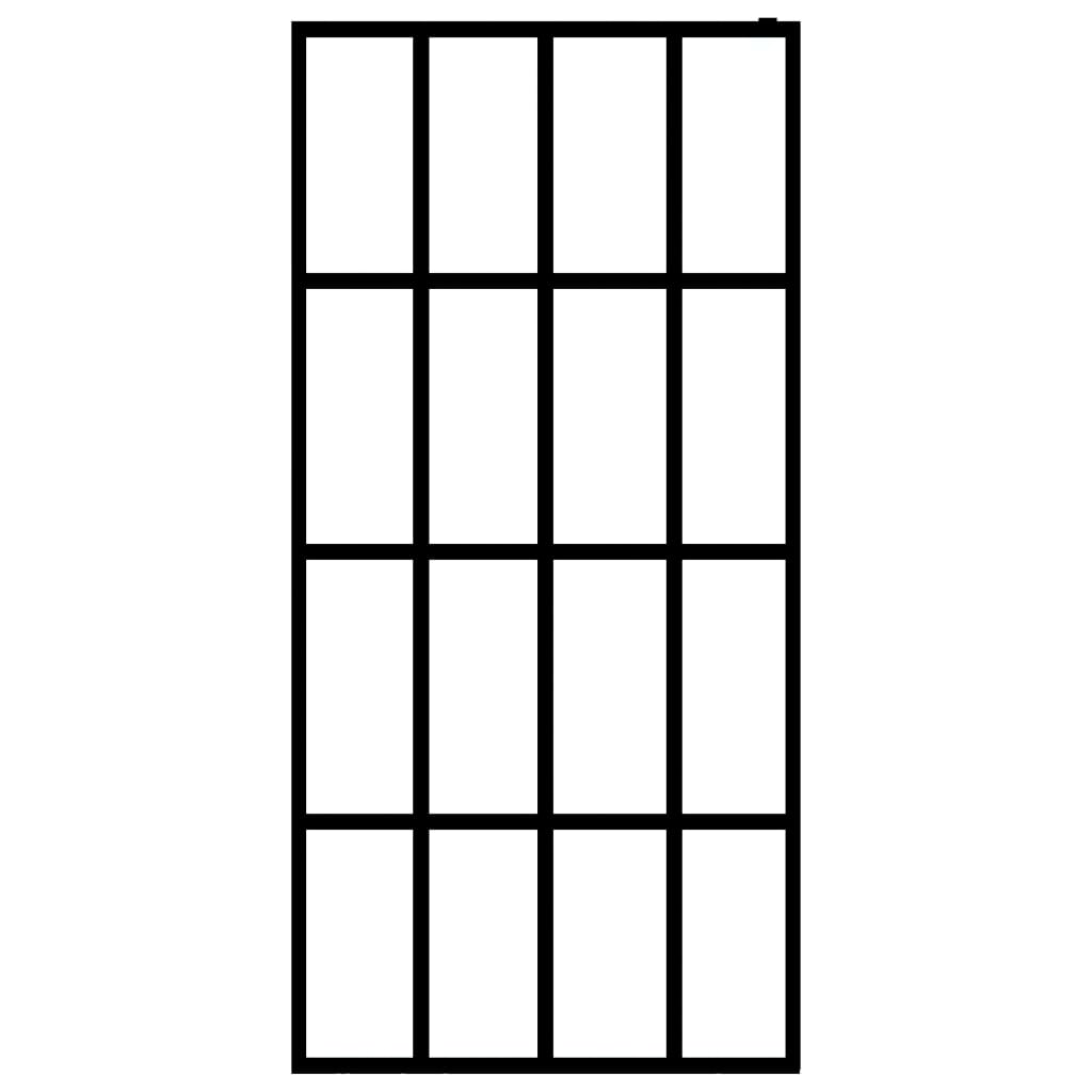 homályosított edzett üveg zuhanyfal 140 x 195 cm