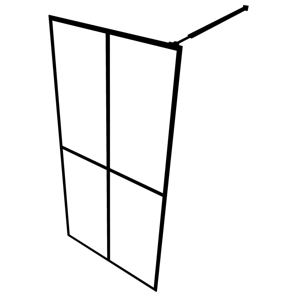 homályosított edzett üveg zuhanyfal 80 x 195 cm