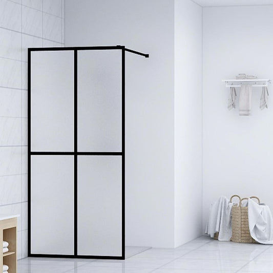 homályosított edzett üveg zuhanyfal 100 x 195 cm