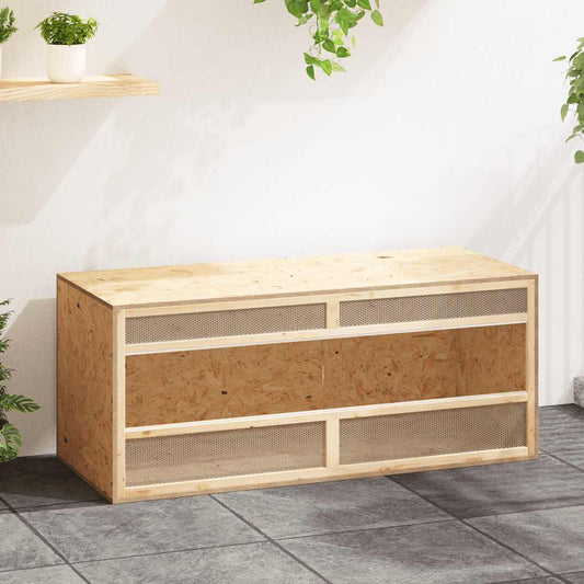 szerelt fa terrárium 120 x 50 x 50 cm