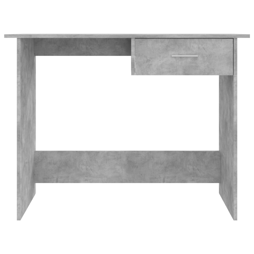 betonszürke szerelt fa íróasztal 100 x 50 x 76 cm