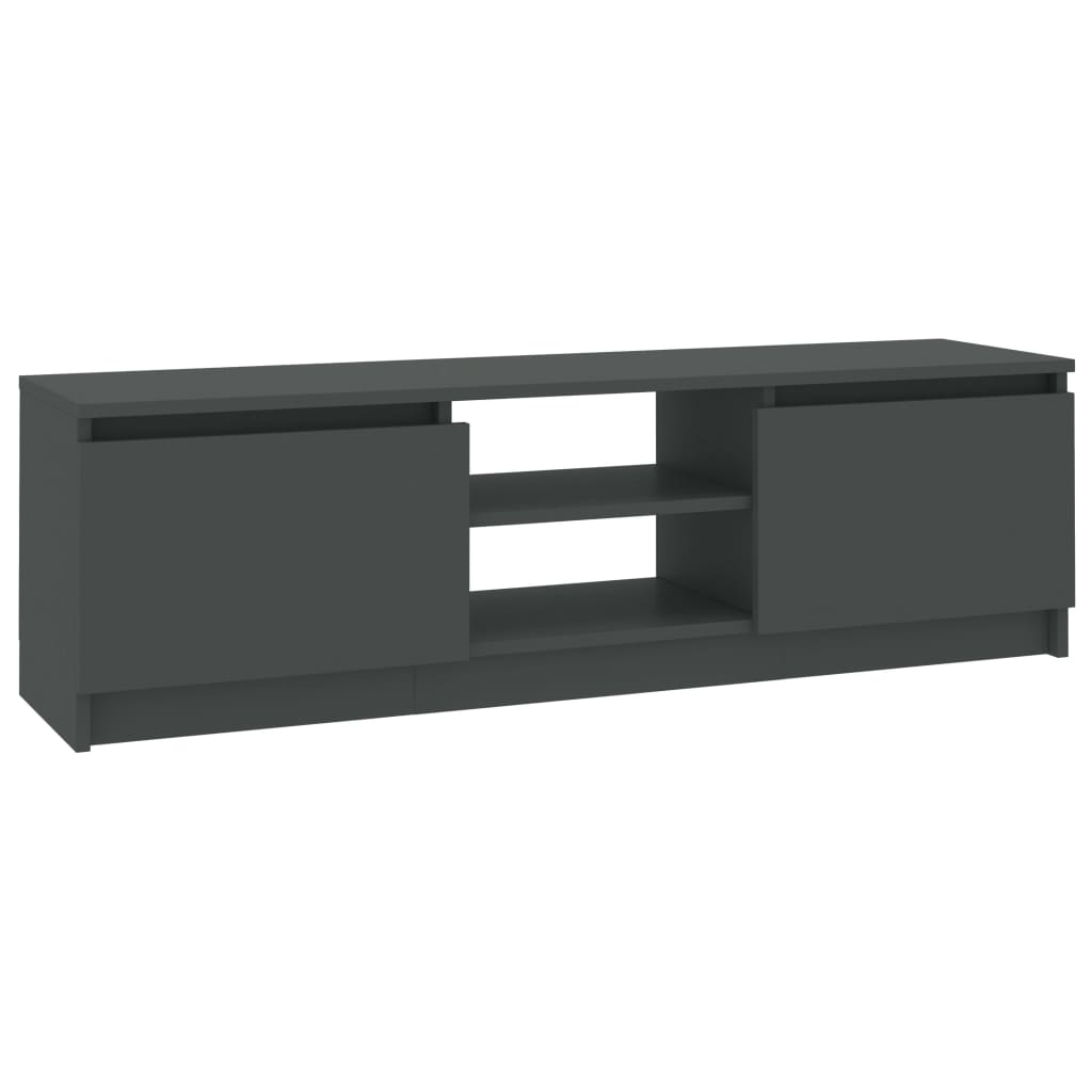 szürke szerelt fa TV-szekrény 120 x 30 x 35,5 cm