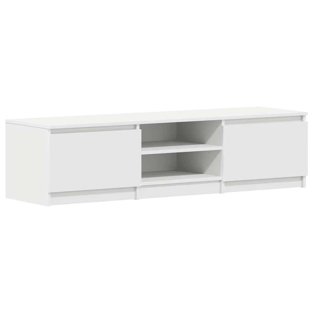 fehér szerelt fa TV-szekrény 140 x 40 x 35,5 cm