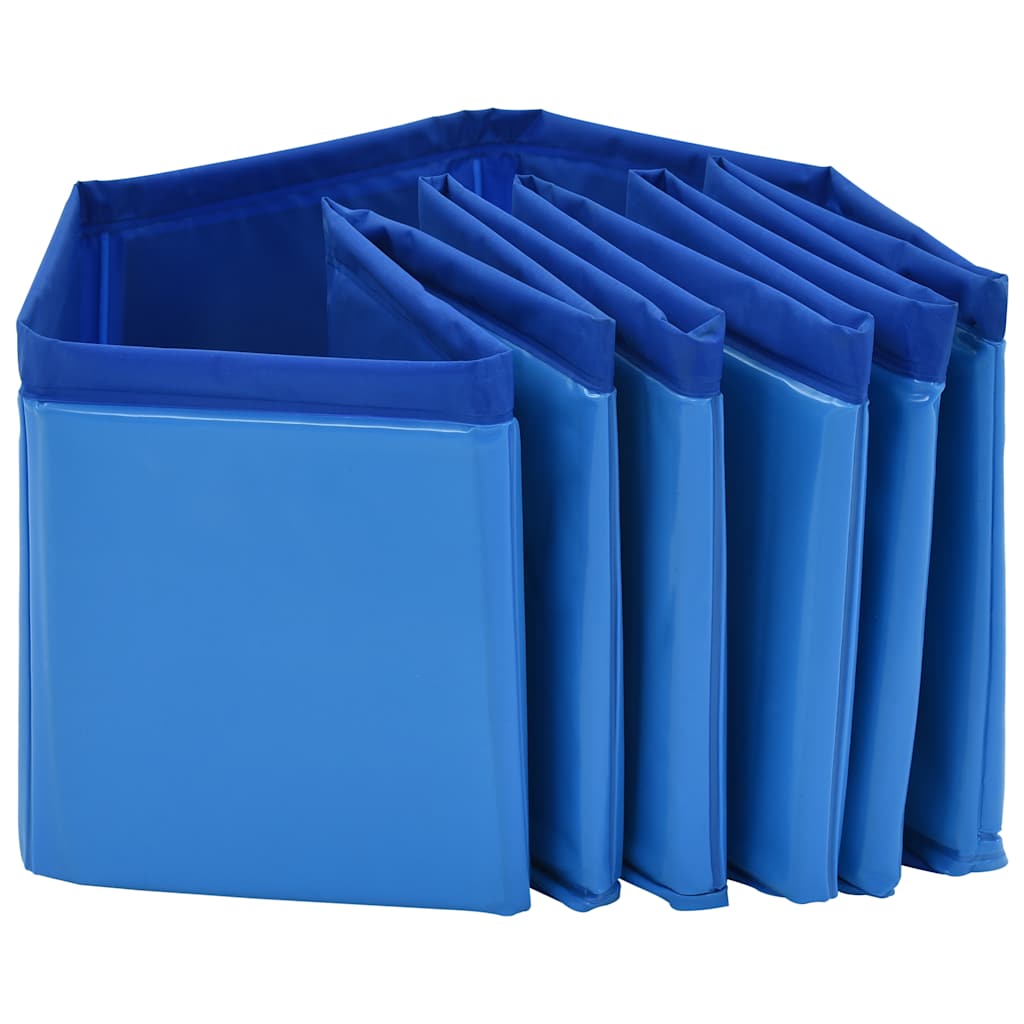 összehajtható kék PVC kutyamedence 80 x 20 cm