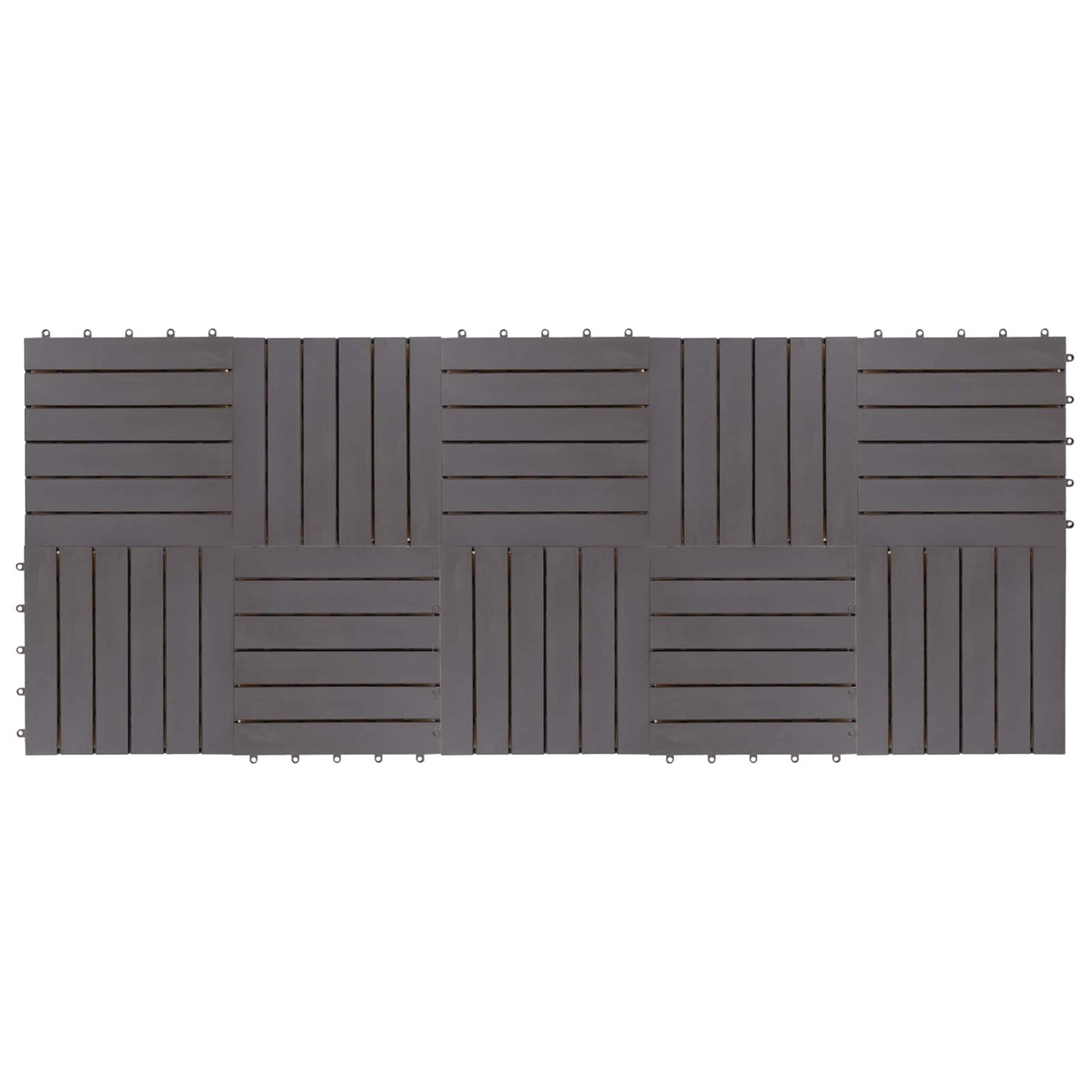 Faszegély járólap 10 pcs Szürke 30 x 30 cm Akácfa