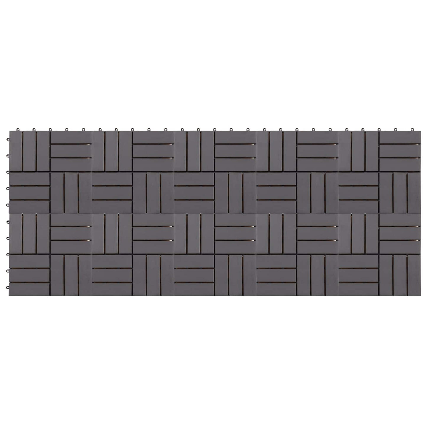 Faszegély járólap 10 pcs Szürke 30 x 30 cm Akácfa